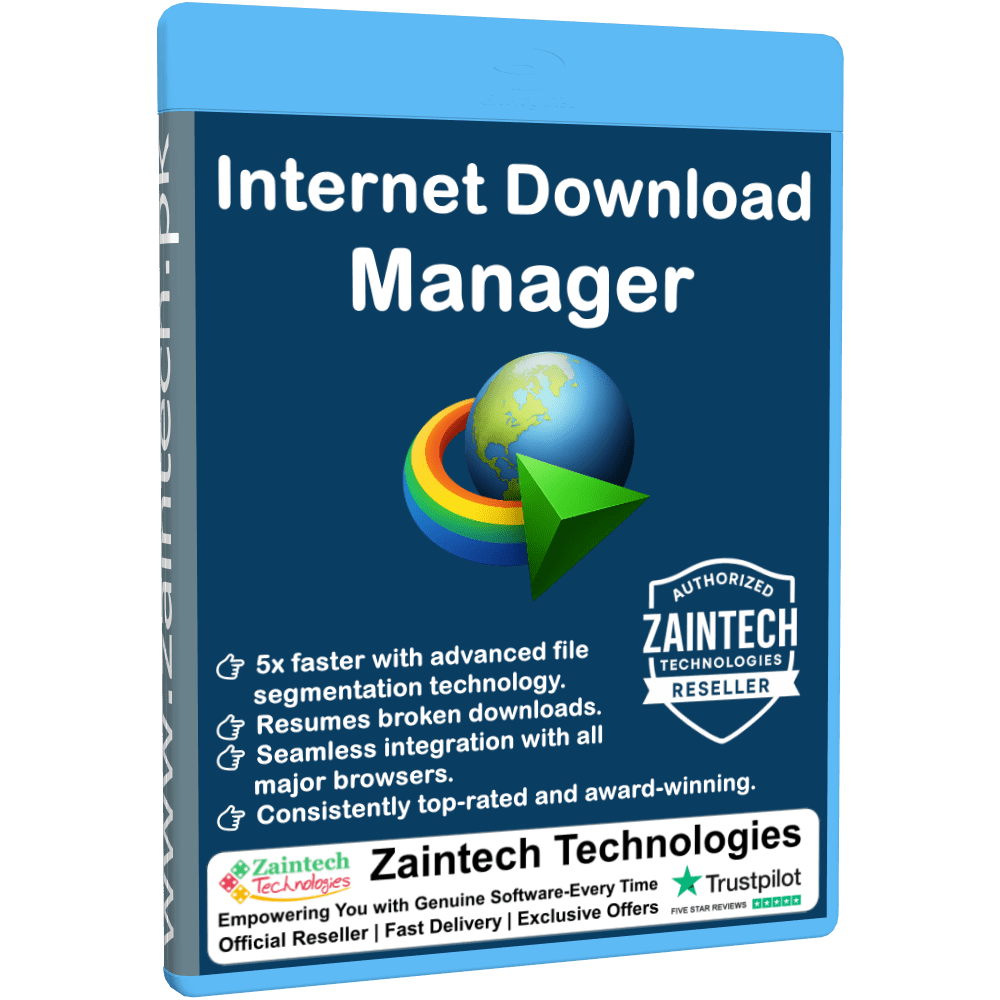 Internet Download Manager in action on a laptop screen